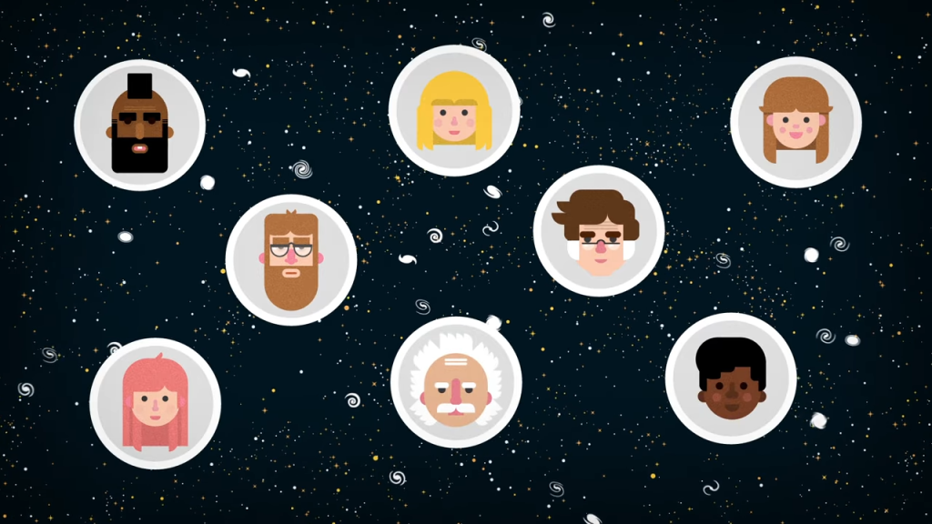 Kurzgesagt「あなたは孤独ですか?(宇宙の中で)」動画の一場面