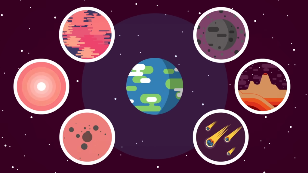 Kurzgesagt「地球について知っておくべきすべてのこと」動画の一場面