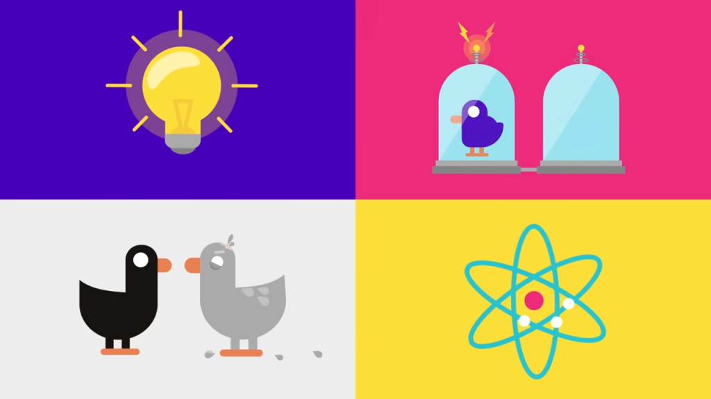 Kurzgesagt「"光"とは何か?」動画の一場面