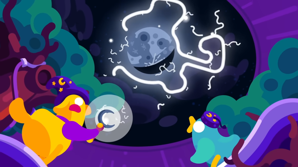 Kurzgesagt「月が地球に衝突したらどうなる?」動画の一場面