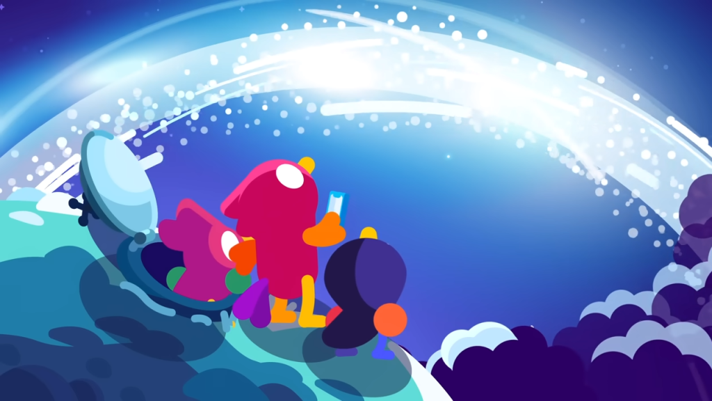 Kurzgesagt「月が地球に衝突したらどうなる?」動画の一場面