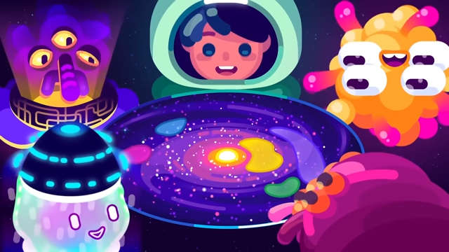 Kurzgesagt「宇宙人は既に私たちに向かっているかもしれない」動画の一場面