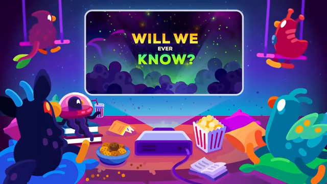 Kurzgesagt「宇宙と同じくらい古い命」動画の一場面